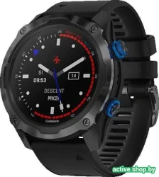 Умные часы Garmin Descent Mk2i (титан с DLC/черный) - фото