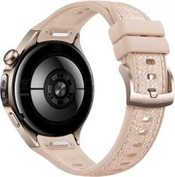Умные часы Huawei Watch 5 42 мм (песочный, с бежевым силиконовым ремешком, международная версия) - фото2
