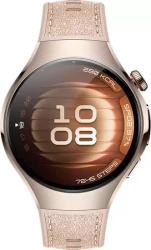Умные часы Huawei Watch 5 42 мм (песочный, с бежевым силиконовым ремешком, международная версия) - фото3