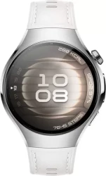 Умные часы Huawei Watch 5 42 мм (серебристый, с белым силиконовым ремешком, международная версия) - фото3