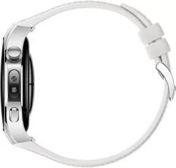 Умные часы Huawei Watch 5 42 мм (серебристый, с белым силиконовым ремешком, международная версия) - фото4