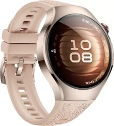 Умные часы Huawei Watch 5 42 мм (песочный, с бежевым силиконовым ремешком, международная версия) - фото5