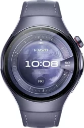 Умные часы Huawei Watch 5 46 мм (фиолетовый, с фиолетовым силиконовым ремешком, международная версия) - фото4