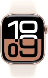 Умные часы Apple Watch Series 10 42 мм (алюминиевый корпус, розовое золото/легкие румяна, спортивный силиконовый ремешок S/M) - фото2