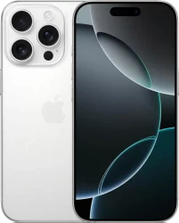 Смартфон Apple iPhone 16 Pro Dual SIM 128GB (белый титан) - фото
