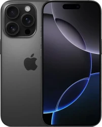 Смартфон Apple iPhone 16 Pro Dual SIM 256GB (черный титан) - фото