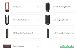 Фен-стайлер Dyson Airwrap Co-anda2x HS09 598771-01 (евровилка, керамический розовый/розовое золото) - фото5