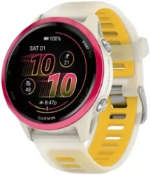 Умные часы Garmin Forerunner 570 42 мм (бежевый/розовый) - фото