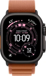 Умные часы Apple Watch Ultra 3 LTE 49 мм (титановый корпус, черный/терракота, текстильный ремешок размера L) - фото2