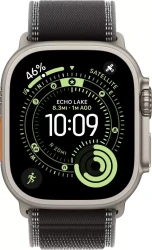 Умные часы Apple Watch Ultra 3 LTE 49 мм (титановый корпус, природный/черный, нейлоновый ремешок размера M/L) - фото2