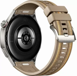 Умные часы Huawei Watch GT 6 Pro 46 мм (серебристый, с коричневым плетеным ремешком, международная версия) - фото2