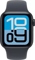 Умные часы Apple Watch SE 3 44 мм (алюминиевый корпус, полуночный/полуночный, спортивный силиконовый ремешок S/M) - фото2
