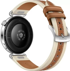 Умные часы Huawei Watch GT 6 41 мм (серебристый, с коричневым кожаным ремешком, международная версия) - фото2