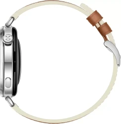 Умные часы Huawei Watch GT 6 41 мм (серебристый, с коричневым кожаным ремешком, международная версия) - фото3