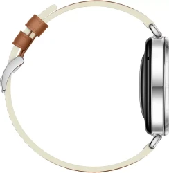 Умные часы Huawei Watch GT 6 41 мм (серебристый, с коричневым кожаным ремешком, международная версия) - фото4