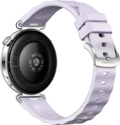 Умные часы Huawei Watch GT 6 41 мм (серебристый, с сиреневым силиконовым ремешком, международная версия) - фото6