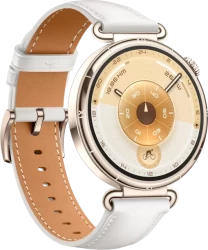 Умные часы Huawei Watch GT 6 41 мм (золотистый, с белым кожаным ремешком, международная версия) - фото3