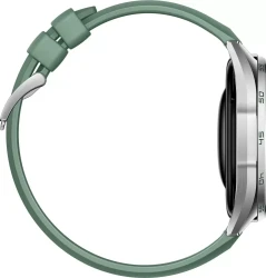 Умные часы Huawei Watch GT 6 46 мм (серебристый, с зеленым плетеным ремешком, международная версия) - фото3
