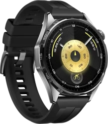 Умные часы Huawei Watch GT 6 46 мм (черный, с черным силиконовым ремешком, международная версия) - фото3