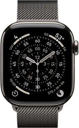 Умные часы Apple Watch Series 11 LTE 42 мм (титановый корпус, природный/сланец, миланская петля) - фото2