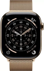 Умные часы Apple Watch Series 11 LTE 46 мм (титановый корпус, золотистый/золотистый, миланская петля) - фото2