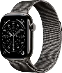 Умные часы Apple Watch Series 11 LTE 46 мм (титановый корпус, сланец/сланец, миланская петля) - фото