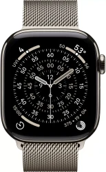 Умные часы Apple Watch Series 11 LTE 46 мм (титановый корпус, природный/природный, миланская петля) - фото2