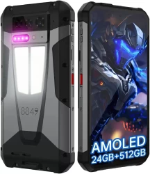 Смартфон Unihertz 8849 Tank 4 12GB/512GB (черный/серый) - фото2