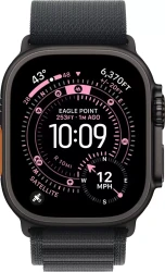 Умные часы Apple Watch Ultra 3 LTE 49 мм (титановый корпус, черный/черный, текстильный ремешок размера M) - фото2