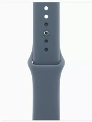 Умные часы Apple Watch Series 11 42 мм (алюминиевый корпус, серебристый/синий, спортивный силиконовый ремешок) - фото3