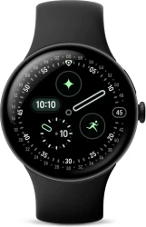 Умные часы Google Pixel Watch 4 41 мм (черный матовый/обсидиан, спортивный силиконовый ремешок) - фото2