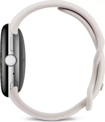 Умные часы Google Pixel Watch 4 41 мм (глянцевый серебристый/фарфор, спортивный силиконовый ремешок) - фото4