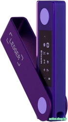 Аппаратный криптокошелек Ledger Nano X (фиолетовый аметист) - фото