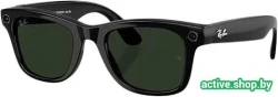 Умные очки Ray-Ban Meta Wayfarer Gen 2 RW4012 (large, черный глянцевый/прозрачный/графитовый зеленый) - фото