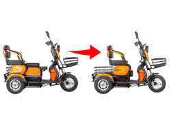 Электротрицикл Gelbert Caf 48V/60V 600W - фото7