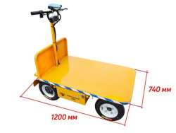 Платформенная электрическая тележка RuTrike ПЛИТА БУКСИР 1200 - фото6