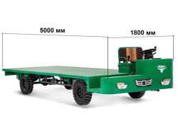 Платформенная тележка электрическая RuTrike БАЗА - фото3