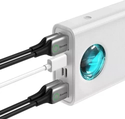 Портативное зарядное устройство Baseus Amblight Digital Display Fast Charge 30000mAh (белый) - фото3