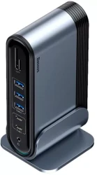 Док-станция Baseus Working Station Three-Screen Multifunctional Type-C CAHUB-DG0G - фото2