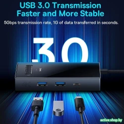 Док-станция Baseus Focus Series 8 Port Four-Screen Type-C Hub Adapter WKYY030413 - фото5