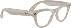 Умные очки Ray-Ban Meta Skyler RW4010 (серый глянцевый/прозрачный/синий) - фото4