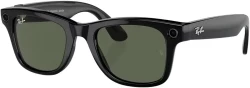 Умные очки Ray-Ban Meta Wayfarer RW4006 (черный матовый/зеленый, прозрачный) - фото