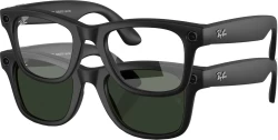 Умные очки Ray-Ban Meta Wayfarer RW4006 (черный матовый/зеленый, прозрачный) - фото7