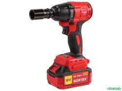 Гайковерт Wortex CWR 0318 0329229 (с 1-м АКБ, кейс, оснастка) - фото4