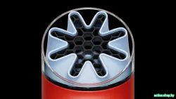 Безлопастной вентилятор Dyson HushJet Mini Cool (карнелиан/небо) - фото3