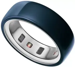 Умное кольцо Oura Ring 4 Ceramic (синий, размер 11) - фото