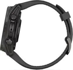 Умные часы Garmin Fenix 8 Sapphire 43мм (титановый угольно-черный DLC, пепельно-серый ремешок) - фото5