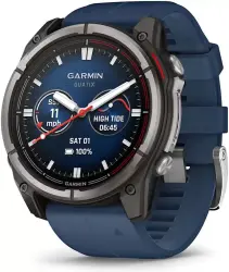 Умные часы Garmin Quatix 8 51 мм (титановый серый/синий) - фото