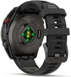 Умные часы Garmin Fenix 8 Pro 51мм (серый, черный силиконовый ремешок) - фото4