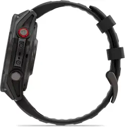 Умные часы Garmin Fenix 8 Pro 51мм (серый, черный силиконовый ремешок) - фото5